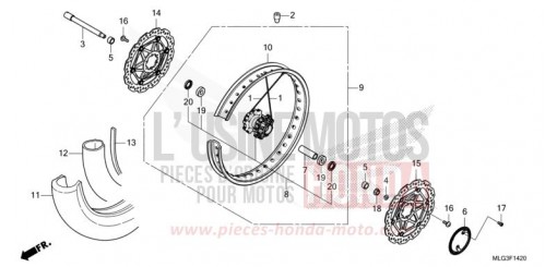 VORDERRAD (1) CRF1100AN de 2022